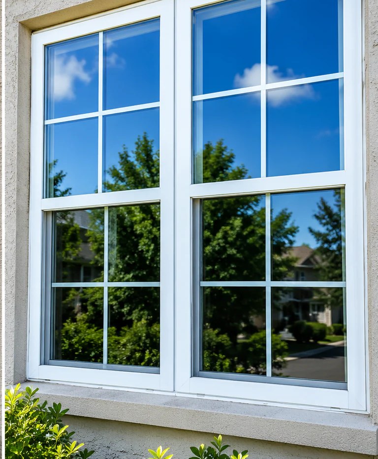 Crystal clear window after professional cleaning by Gray Duck Pro Wash in Farmington MN